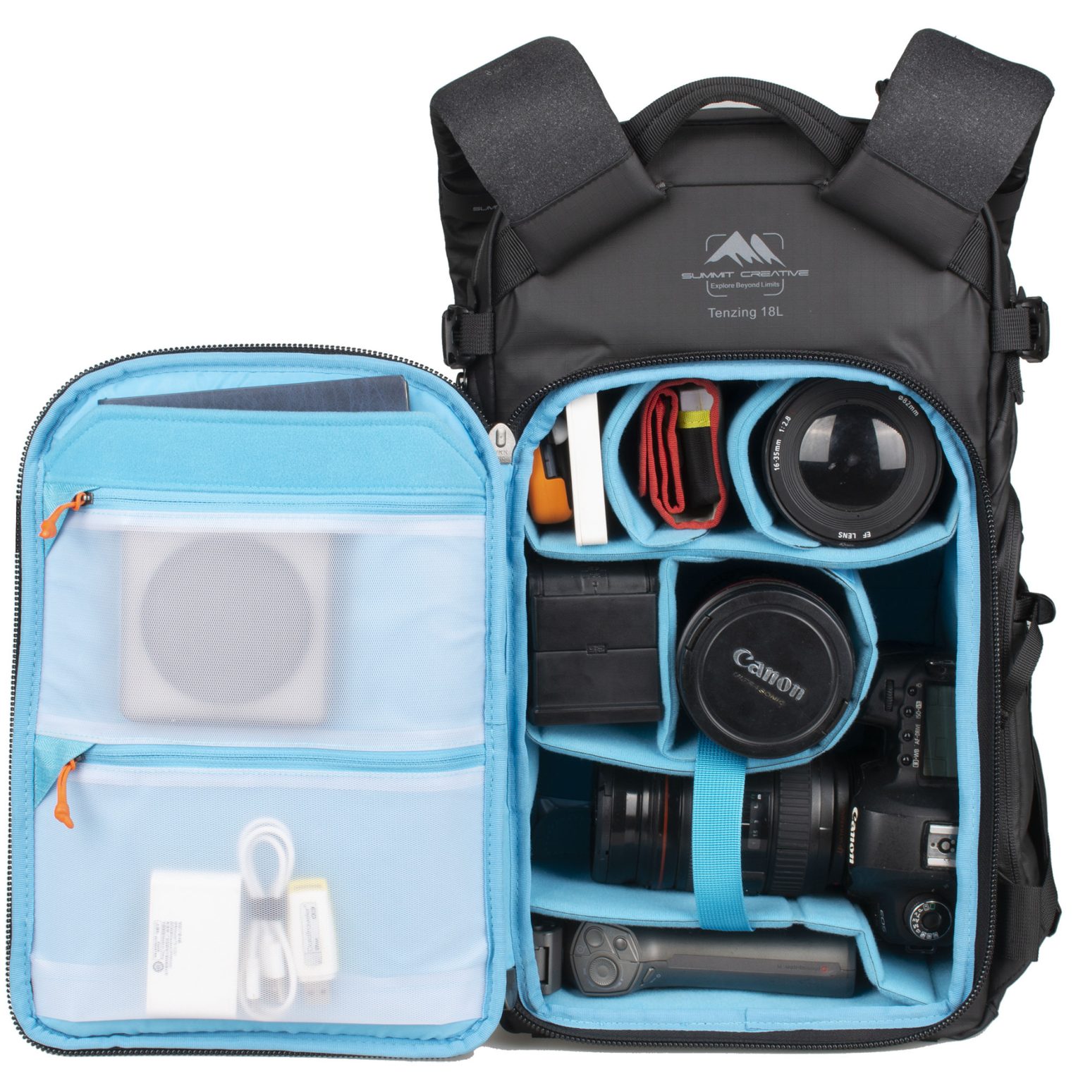 Summit Creative Small Camera Backpack Tenzing 18L (Black) | Summit ...