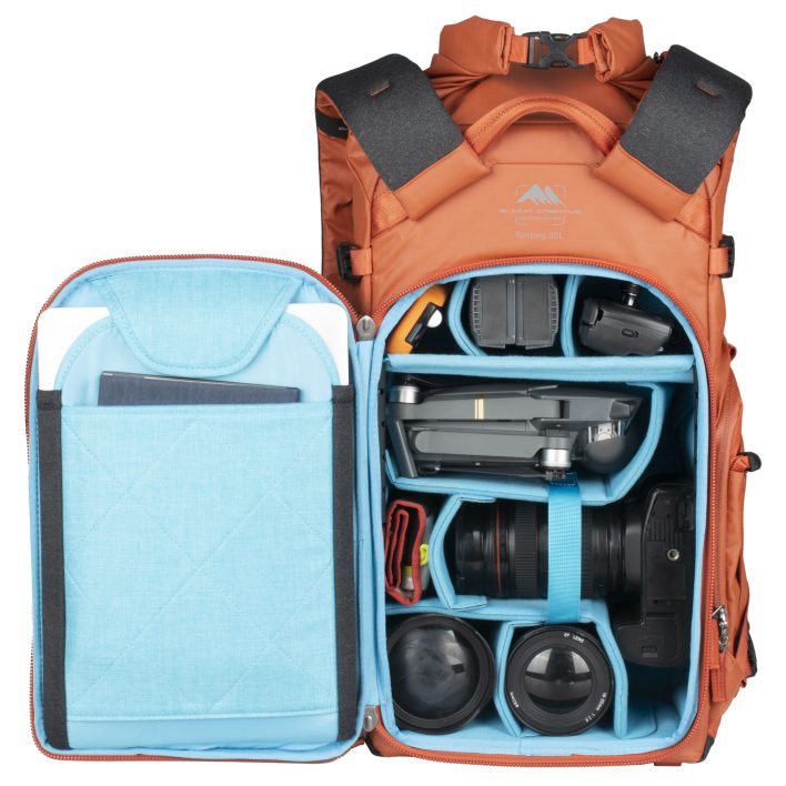 Summit Creative Medium Rolltop Camera Backpack Tenzing 30L (Orange) | Summit Creative Australia 15