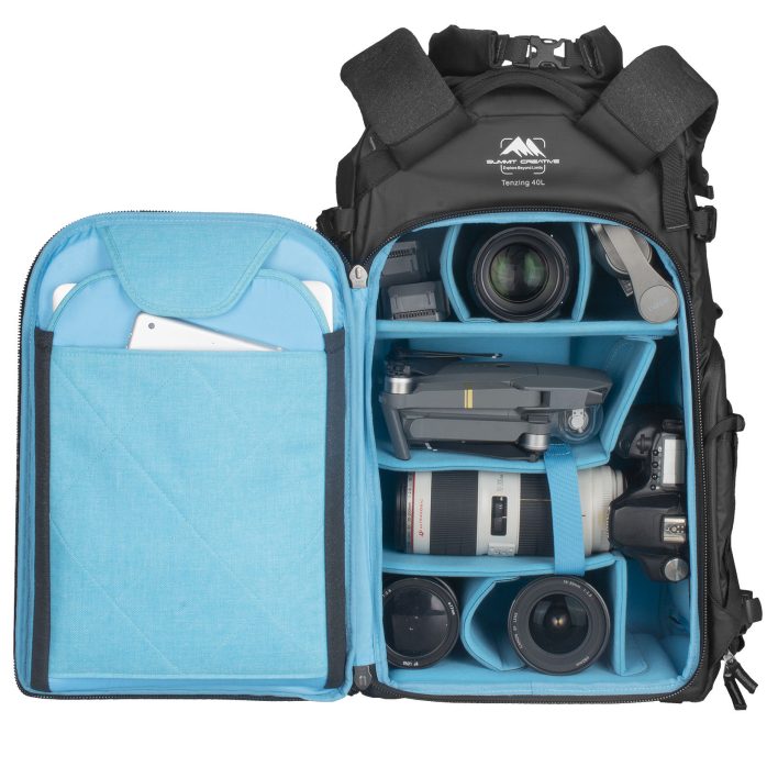 Summit Creative Large Rolltop Camera Backpack Tenzing 40L (Black) | Summit Creative Australia 12