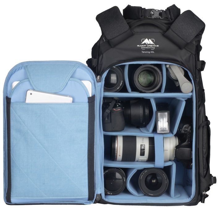 Summit Creative Large Rolltop Camera Backpack Tenzing 40L (Black) | Summit Creative Australia 11