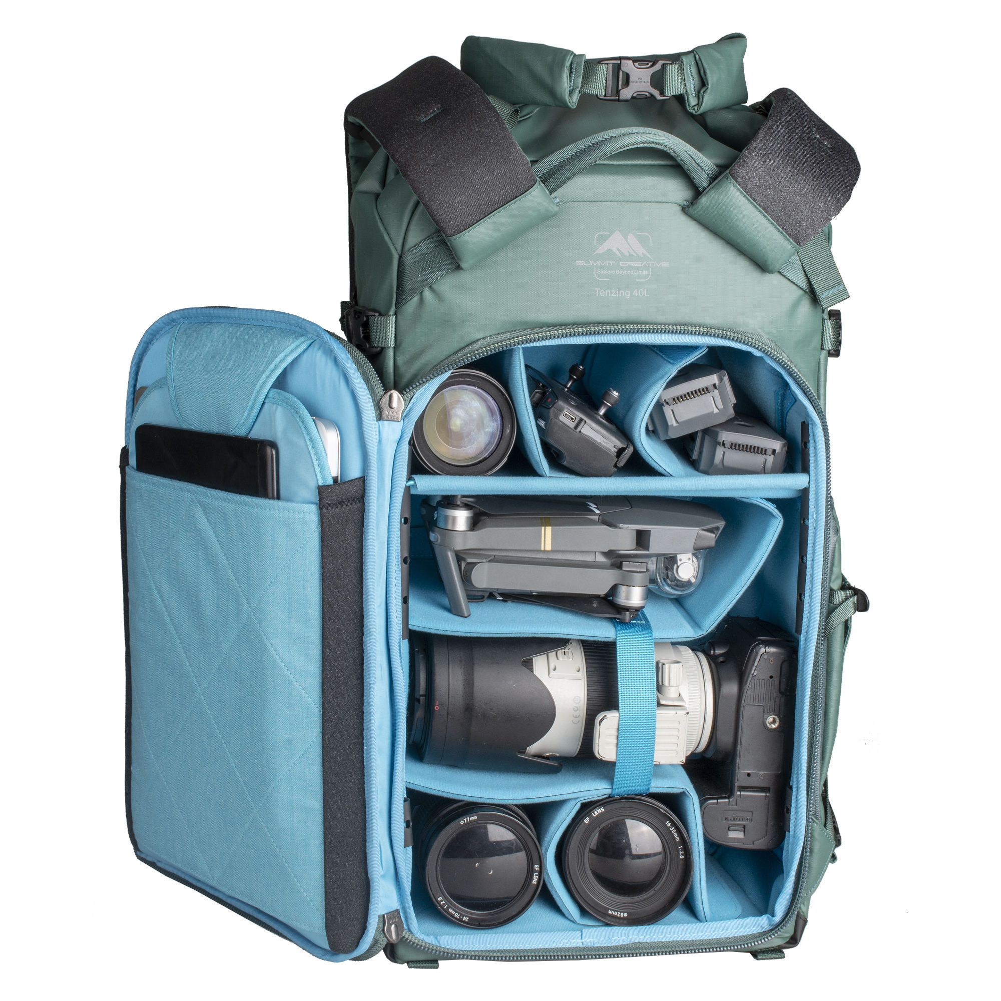 Summit Creative Large Rolltop Camera Backpack Tenzing 40L (Green) | Summit Creative Australia 13 Summit Creative Large Rolltop Camera Backpack Tenzing 40L (Green) | Summit Creative Australia 13