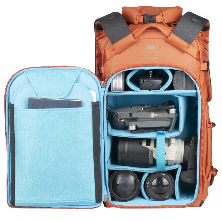 Summit Creative Large Rolltop Camera Backpack Tenzing 40L (Orange) | Summit Creative Australia 23