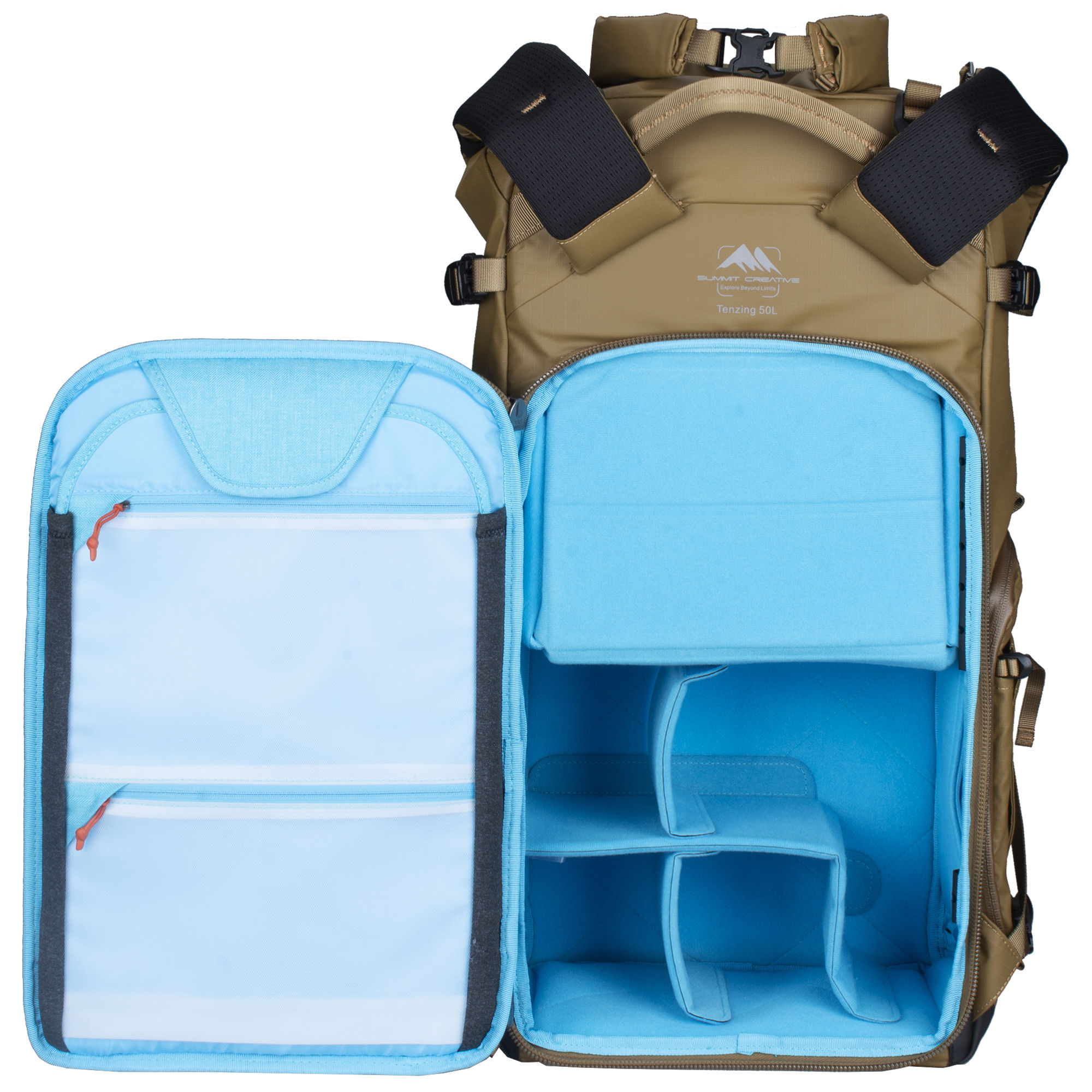 Summit Creative XLarge Rolltop Camera Backpack Tenzing 50L (Champagne) | Summit Creative Australia 14 Summit Creative XLarge Rolltop Camera Backpack Tenzing 50L (Champagne) | Summit Creative Australia 14